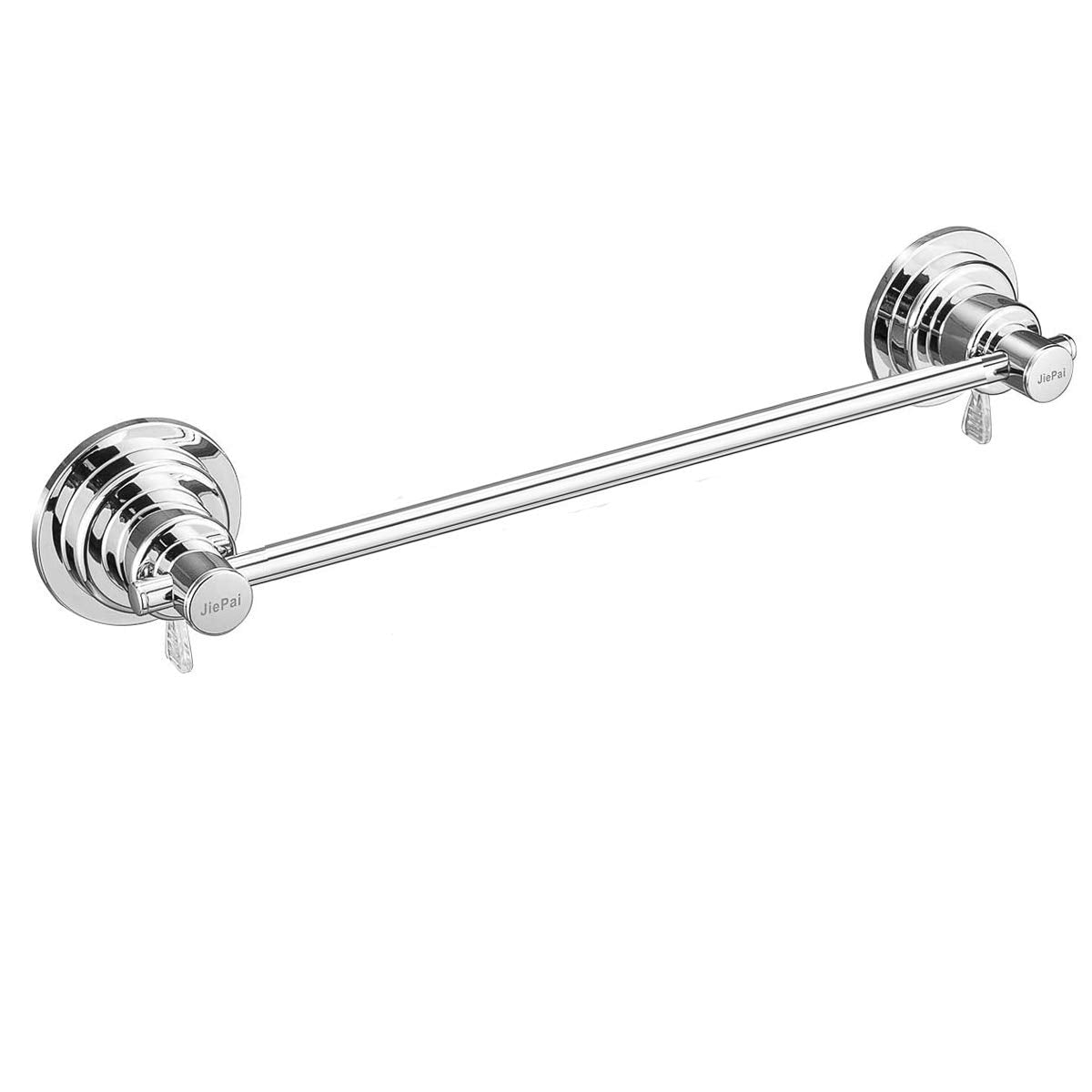 JiePai Suction Cup Towel Bar 16 Inch Removable Vacuum Suction Towel Holder Suction Towel Rack for Bathroom Kitchen